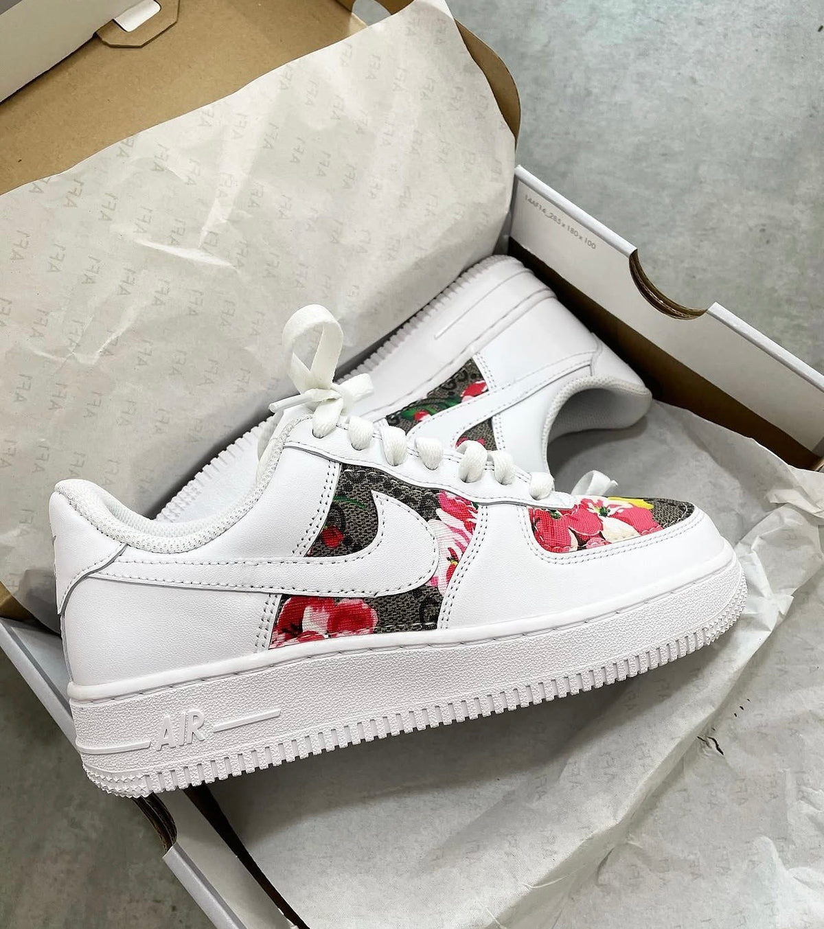 Air Force 1 | Red | Floral GG