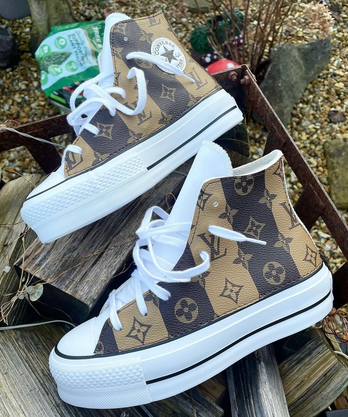 Chuck Taylor All Star Platform Converse | Brown Monogram | LV