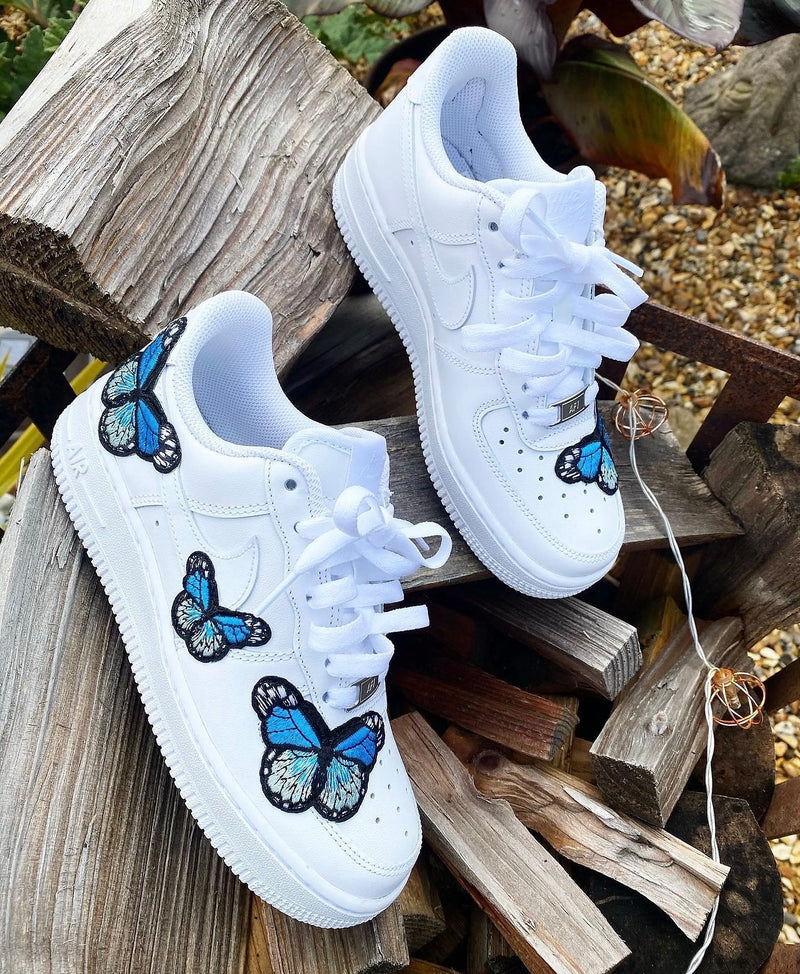 Air Force 1 | Juniors | Sky Blue | Butterflies