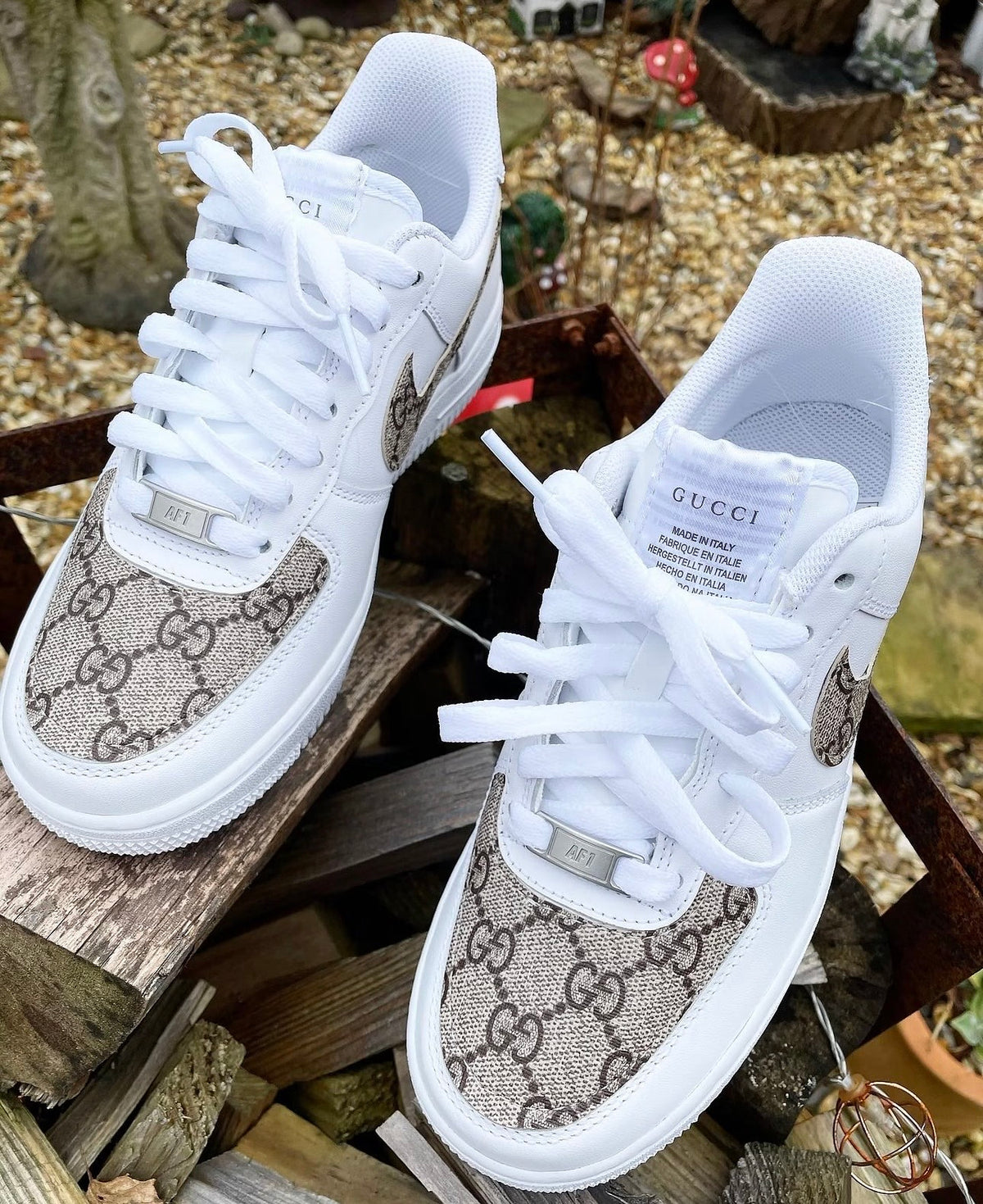 Air Force 1 | Original GG | Monogram | Tan • Dark Brown