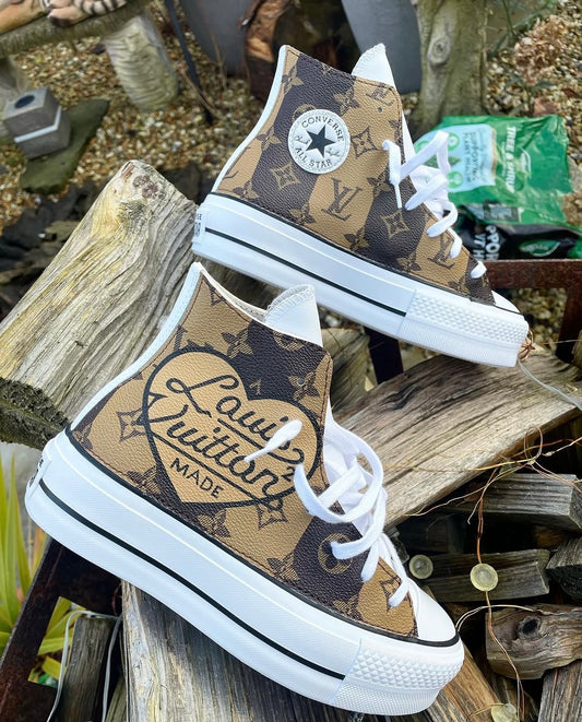 Chuck Taylor All Star Platform Converse | Brown Monogram | LV