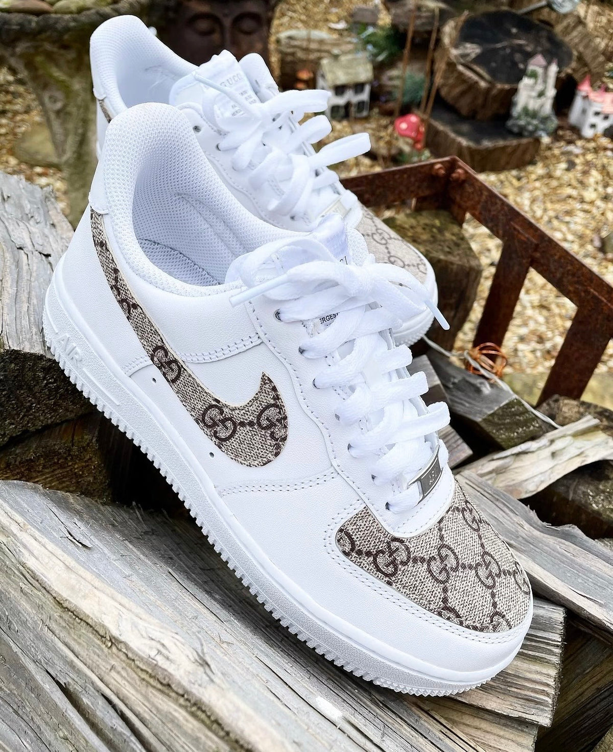 Air Force 1 | Original GG | Monogram | Tan • Dark Brown