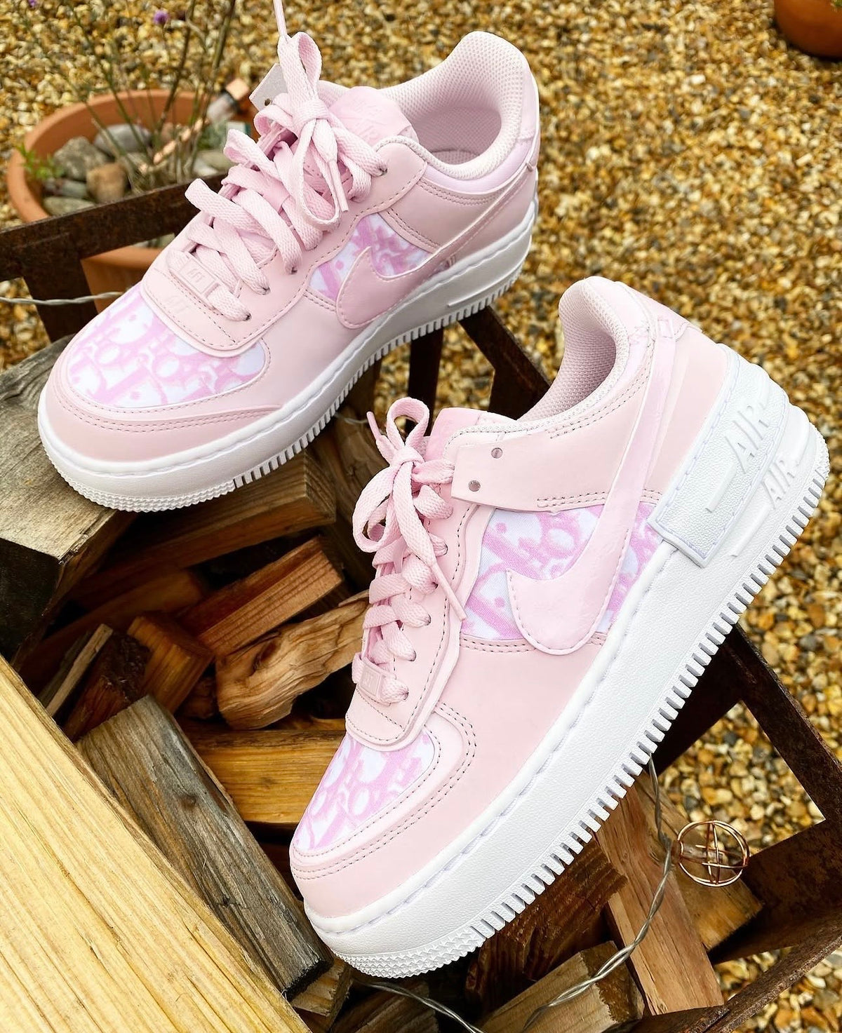Air Force 1 Shadows | Baby Pink | Monogram
