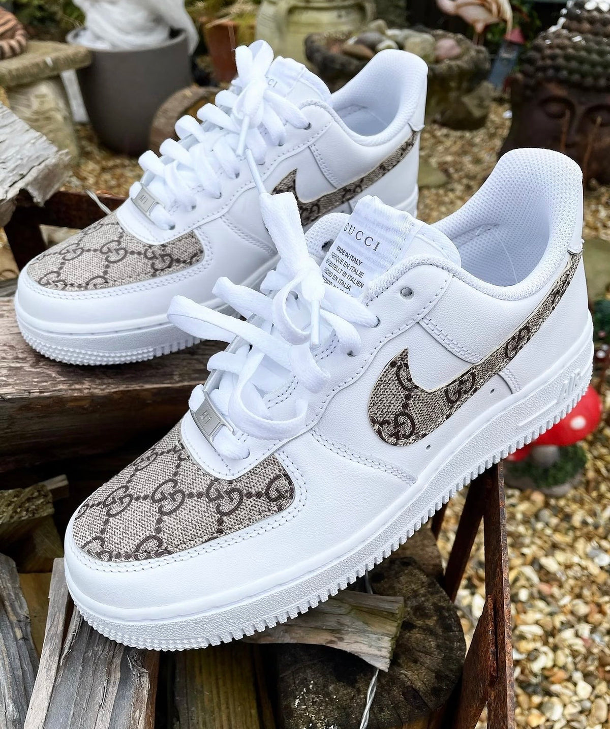 Air Force 1 | Original GG | Monogram | Tan • Dark Brown