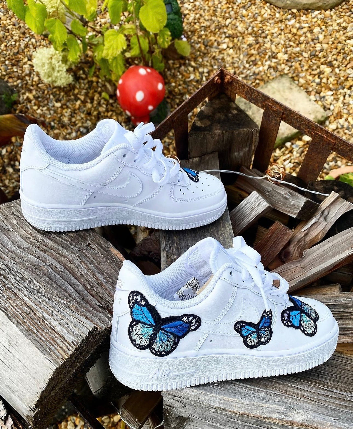 Air Force 1 | Juniors | Sky Blue | Butterflies