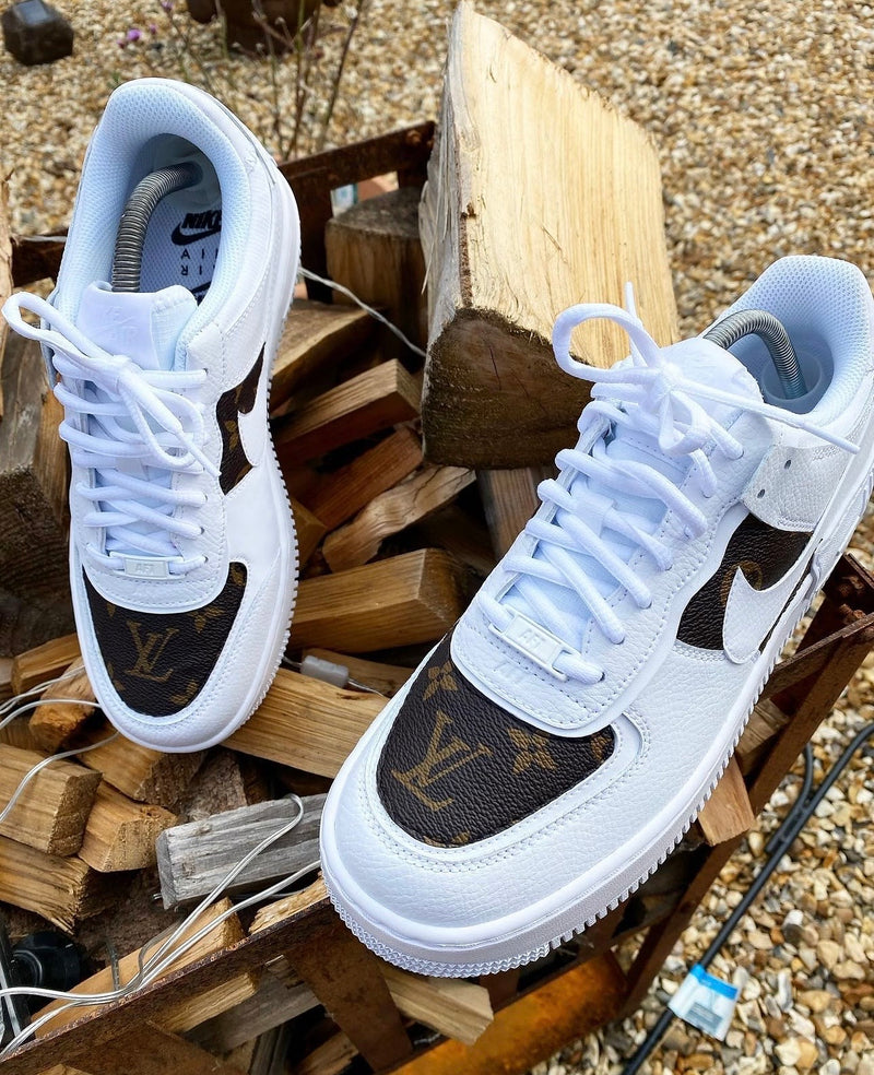 Air Force 1 Shadows | Brown Leather | Tan • Gold