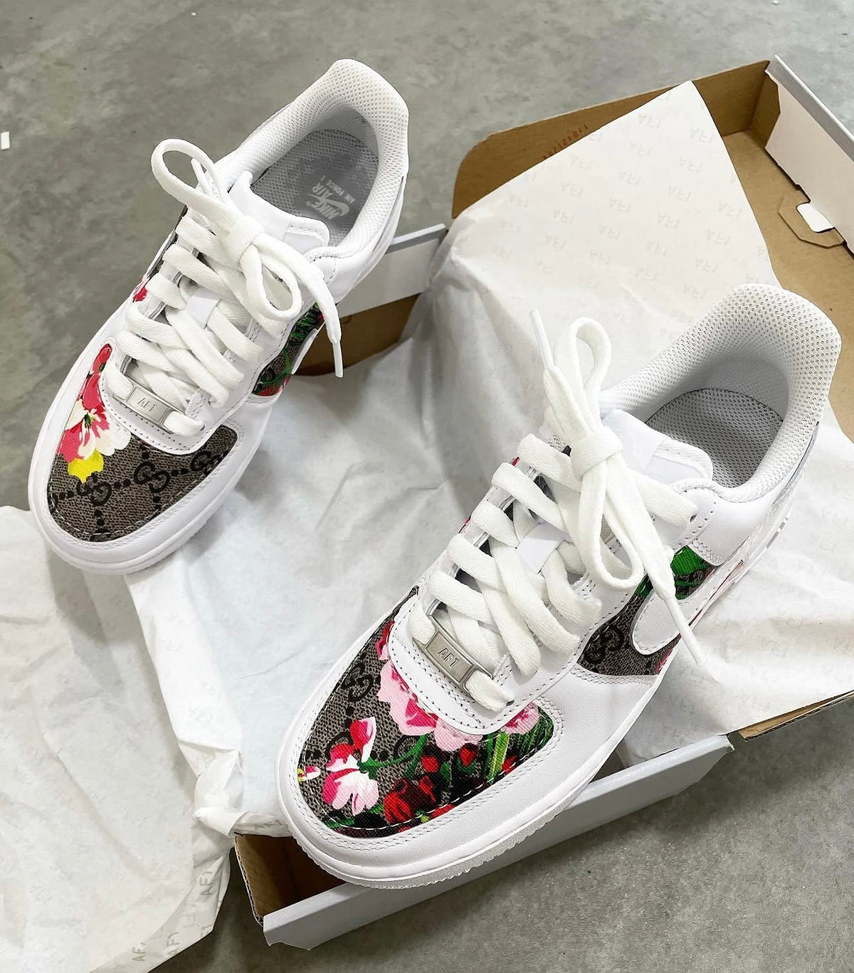 Air Force 1 | Red | Floral GG