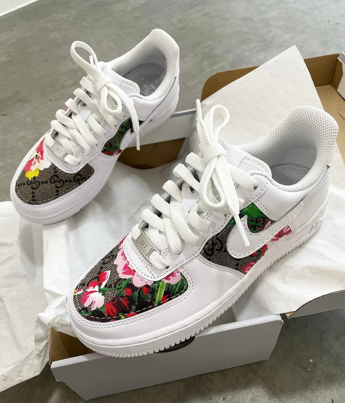 Air Force 1 | Red | Floral GG