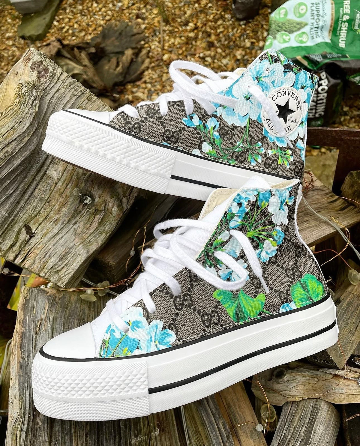 Chuck Taylor All Star Platform Converse | Blue Floral | GG