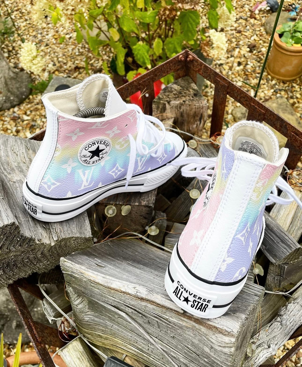 Chuck Taylor All Star Platform Converse | Rainbow | Monogram