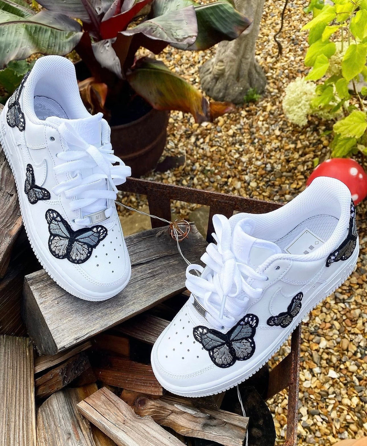 Air Force 1 | Juniors | Grey Butterflies